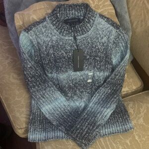 New women’s M Tommy Hilfiger Textured Blue and Gray Sweater